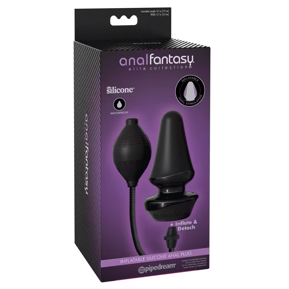 Anal Fantasy-Opblaasbare siliconen anale plug