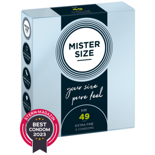 Mister Size 49 Mm Condooms 3 Stuks Mister Size 49 Mm Condooms 3 Stuks
