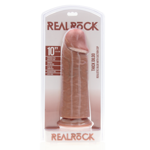 RealRock-Extra Thick Straight without Balls 10" / 25,4 cm - Tan RealRock-Extra Thick Straight without Balls 10" / 25,4 cm - Tan