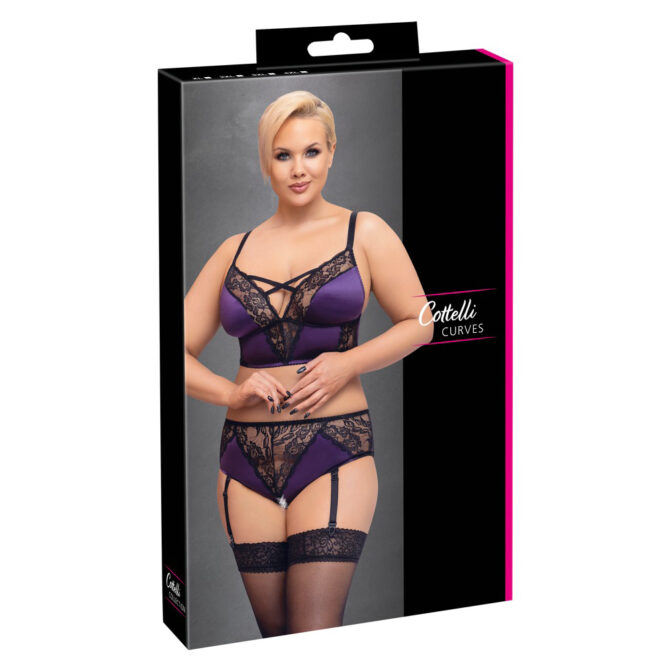 C.C. Curves-Body Set Paars-Zwart