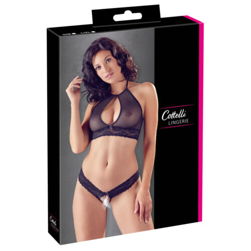 C.C Bralette & String Zwart C.C Bralette & String Zwart