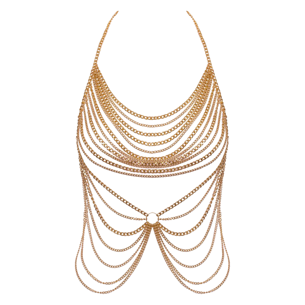 C.C. Party-Goudkleurige Body Chain