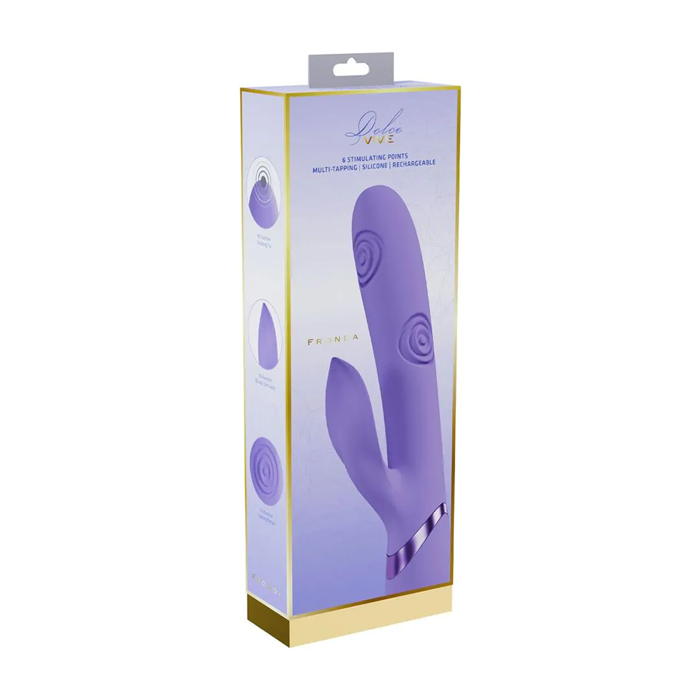 Vive-Fronda - G-Spot Vibrating and Tapping Leaf Clitoral Stimulator - Lavender