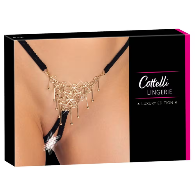 Cottelli Lingerie-Crotchless String S-L