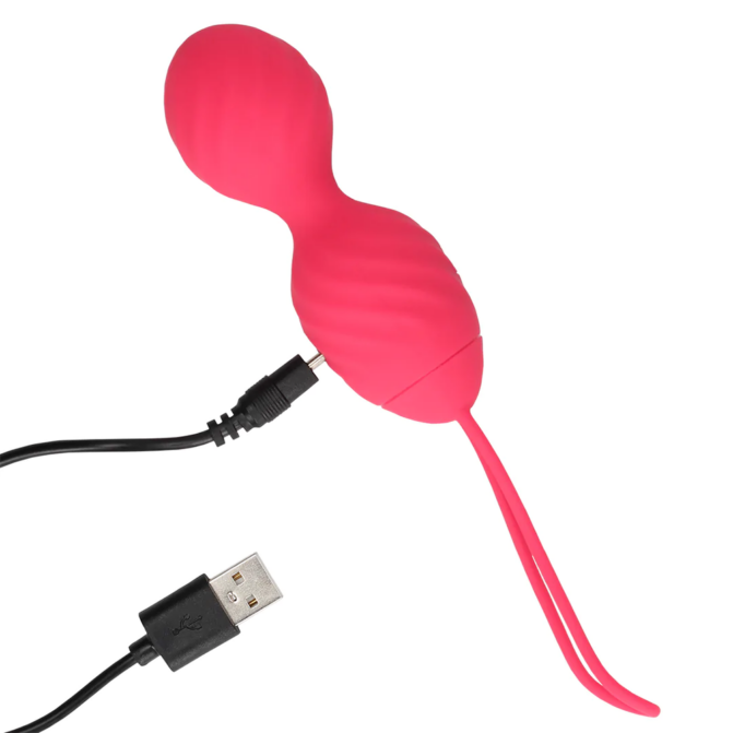 Loveline-Vibrerend ei met afstandsbediening - Strawberry Red