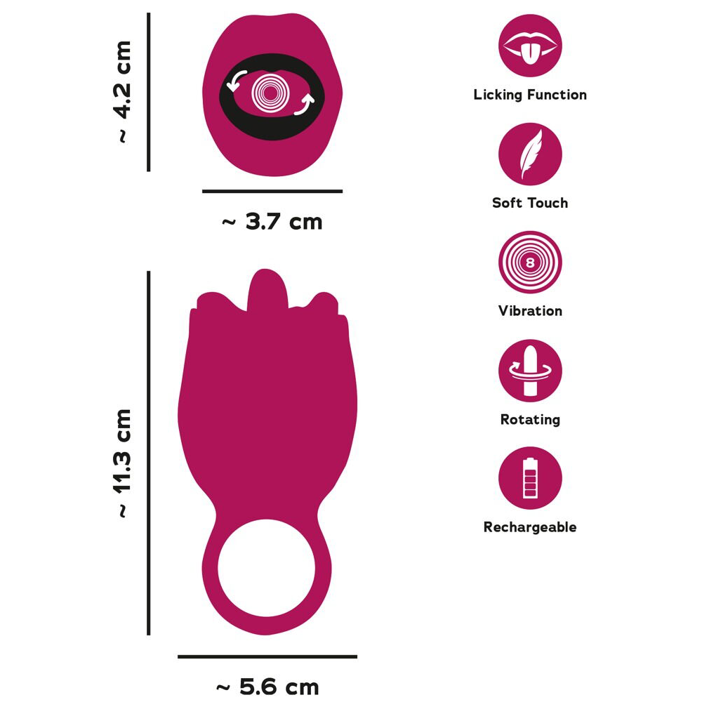 You 2 Toys-Oral Fun Vibrator Licking and Vibrating Tongue