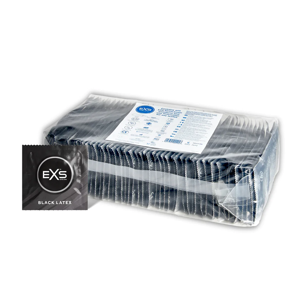 EXS Condooms-EXS Black Latex Condooms 100 stuks