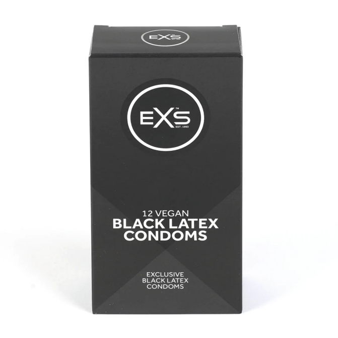 EXS Condooms-EXS Black Latex Condooms 12 stuks EXS Condooms-EXS Black Latex Condooms 12 stuks