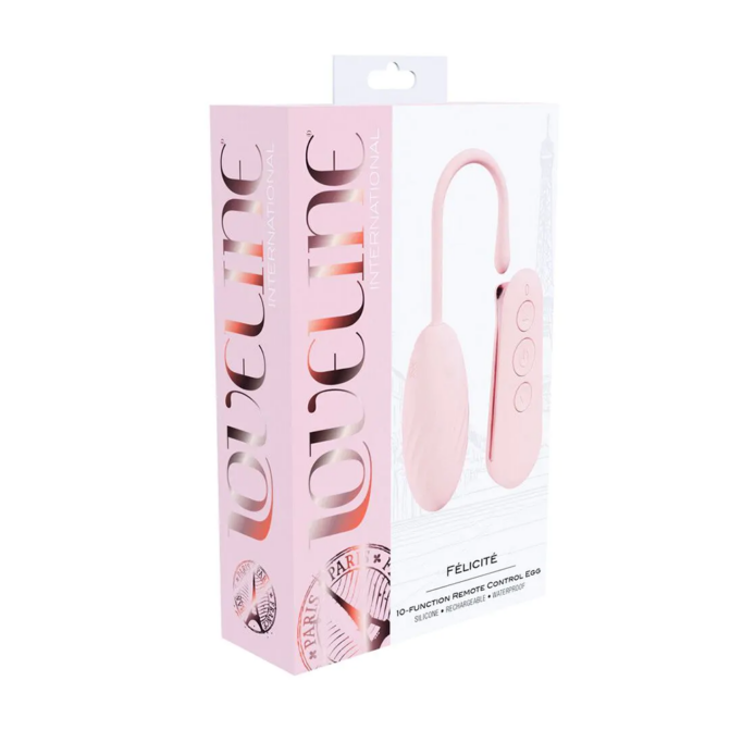Loveline-Felicite - Vibratie Eitje 10 functies - Roze Loveline-Felicite - Vibratie Eitje 10 functies - Roze