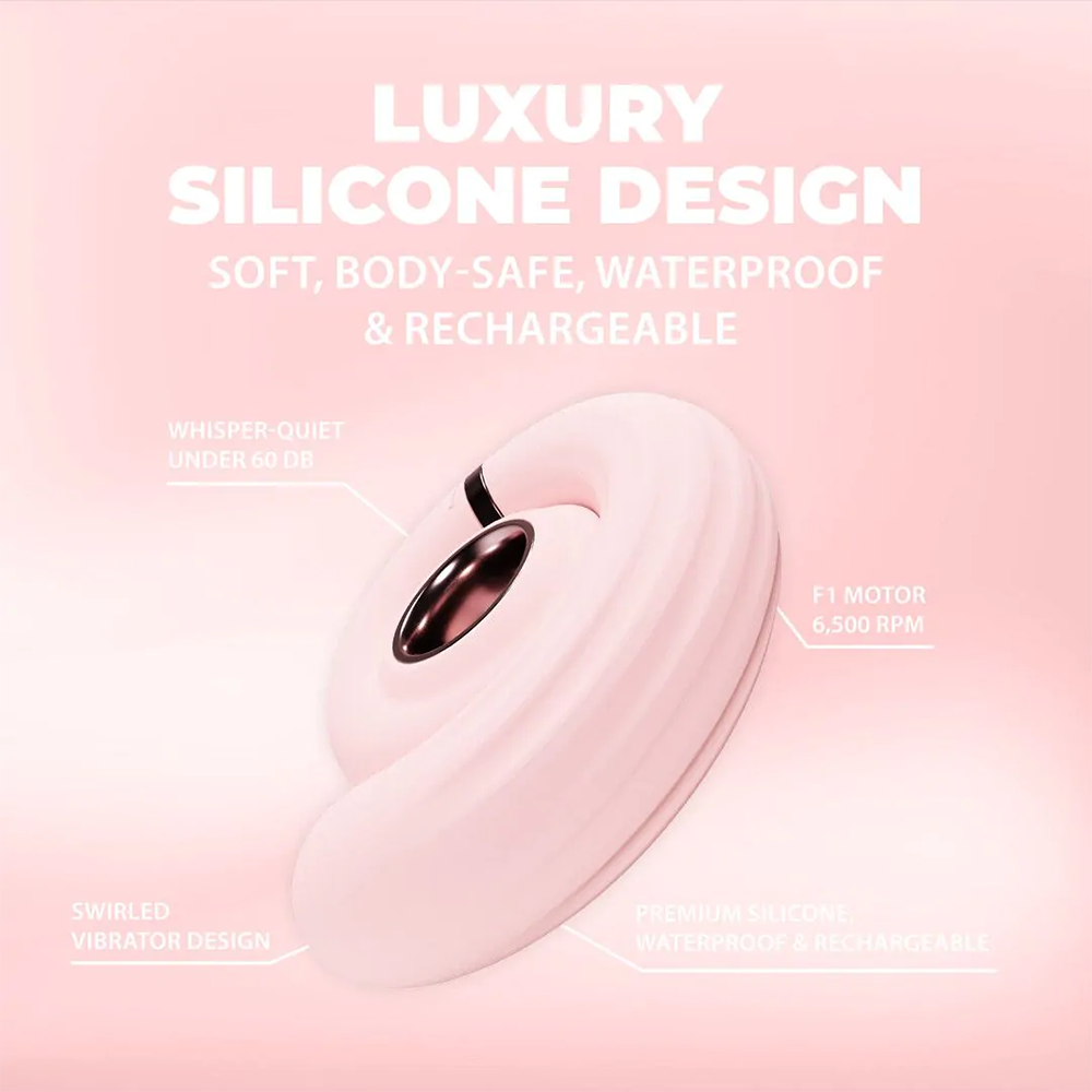 Loveline-Tourner - Vibrating Swirl Vibrator - Roze