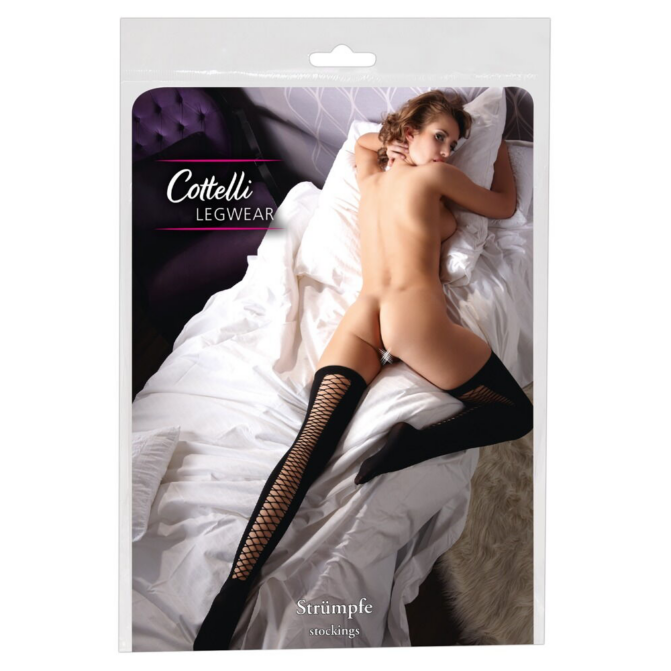 Cottelli Legwear-Ondoorzichtige Zwarte Overknees Cottelli Legwear-Ondoorzichtige Zwarte Overknees