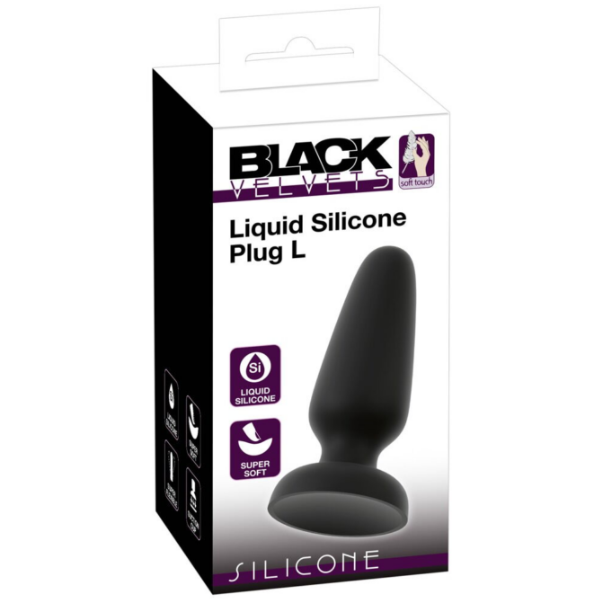 Black Velvets-Liquid Silicone Plug Large