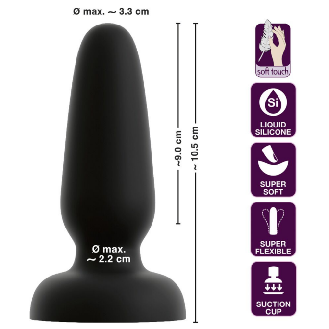 Black Velvets-Liquid Silicone Plug Small
