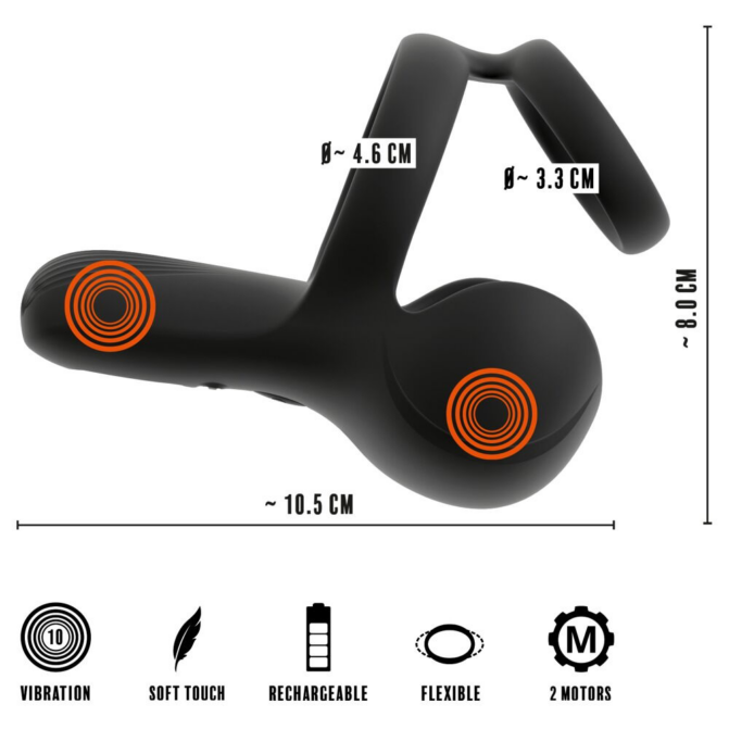 Rebel-Ball Massager with Perineum Stimulator