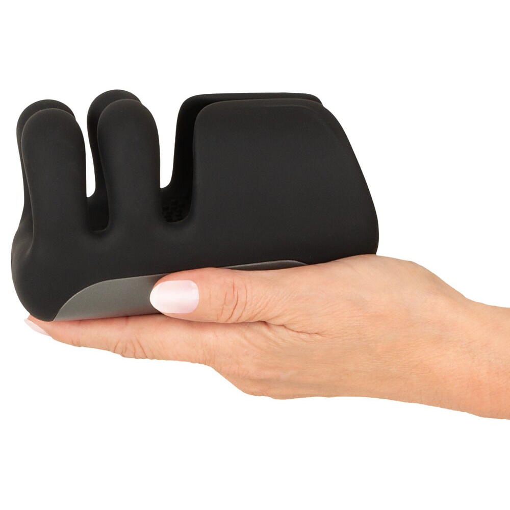 Rebel-Pulsating & Vibrating Masturbator With Opening & Closing Arms
