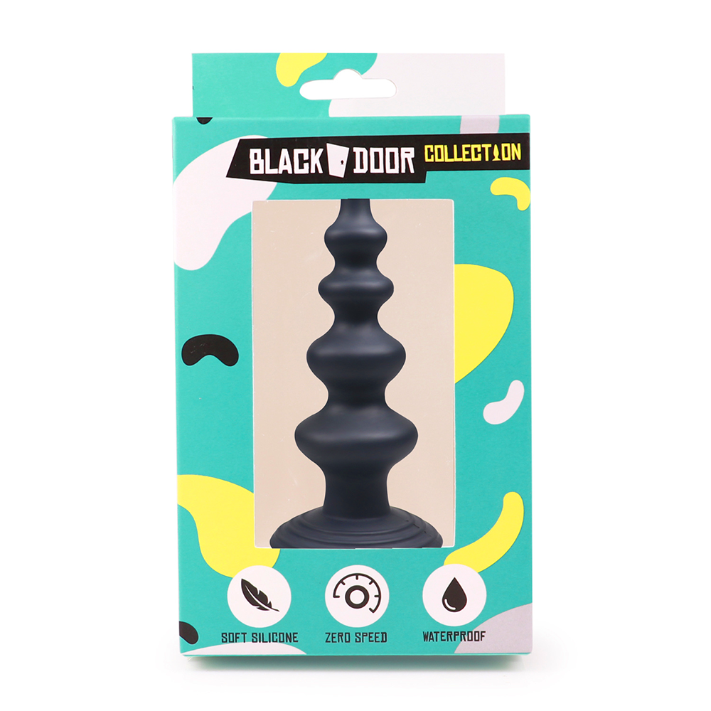 Blackdoor-Zuignap Anaal Plug Met Brede Kralen