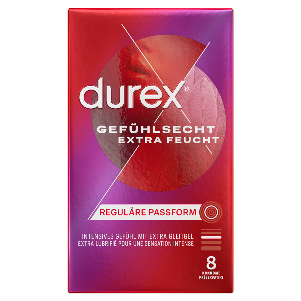 Durex Gefuhlsecht Extra Feucht 8 St