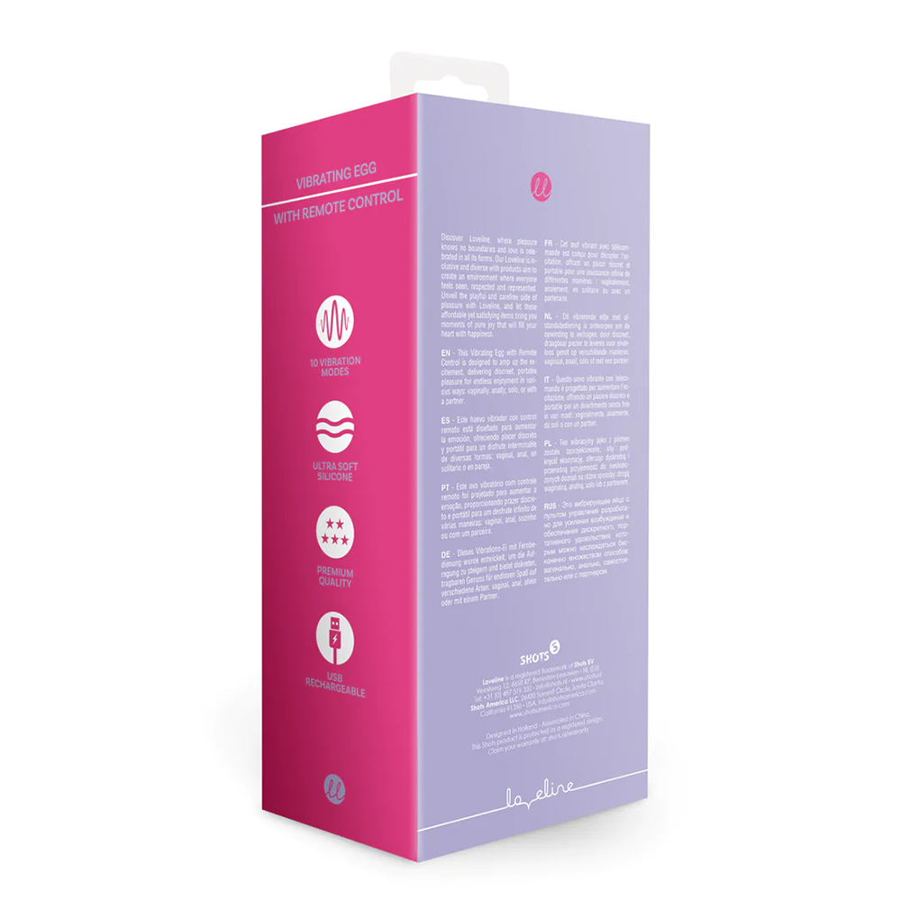 Loveline-Vibrerend Ei met afstandsbediening - Violet Harmony