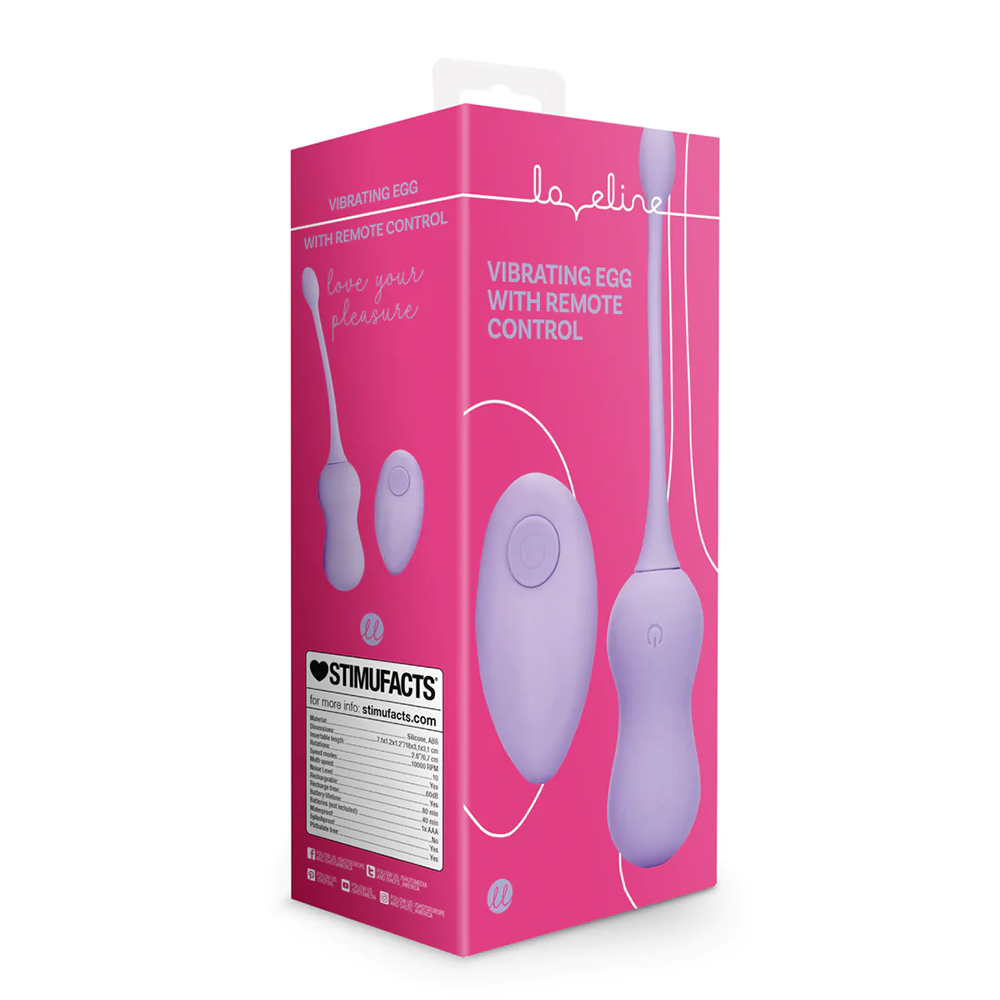 Loveline-Vibrerend Ei met afstandsbediening - Violet Harmony