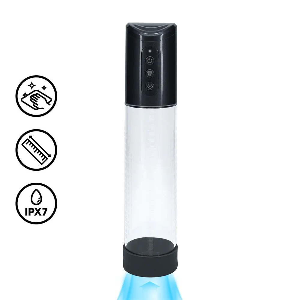 Pumped-HyperPump - Oplaadbare Penispomp - Gun Metal