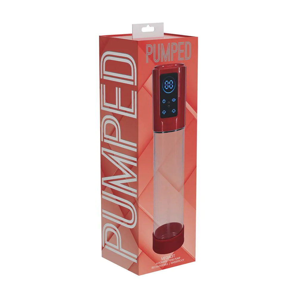 Pumped-MegaLift - Automatische Waterdichte Penispomp - Metallic Rood
