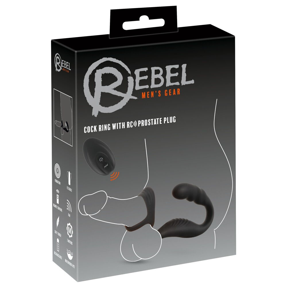 Rebel-Cockring met RC prostaat plug