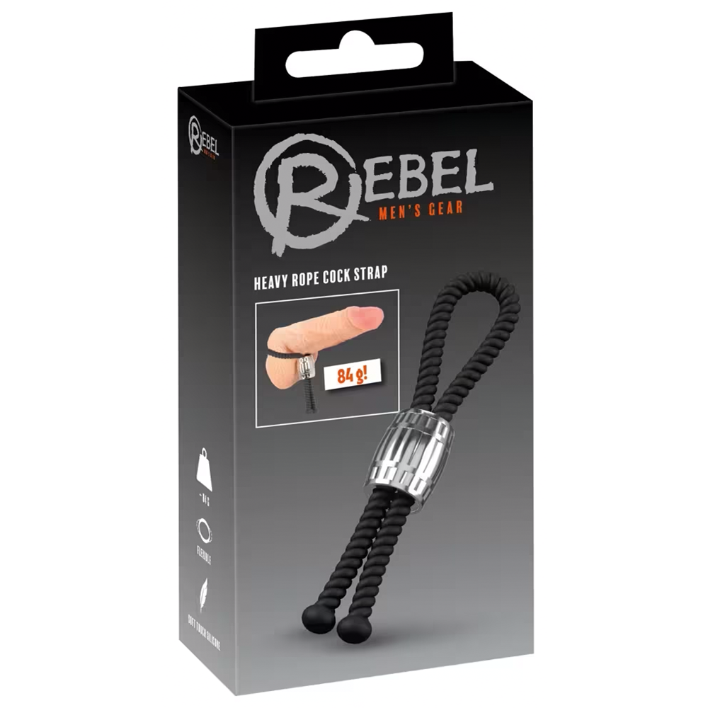 Rebel-Heavy Rope Cock Strap