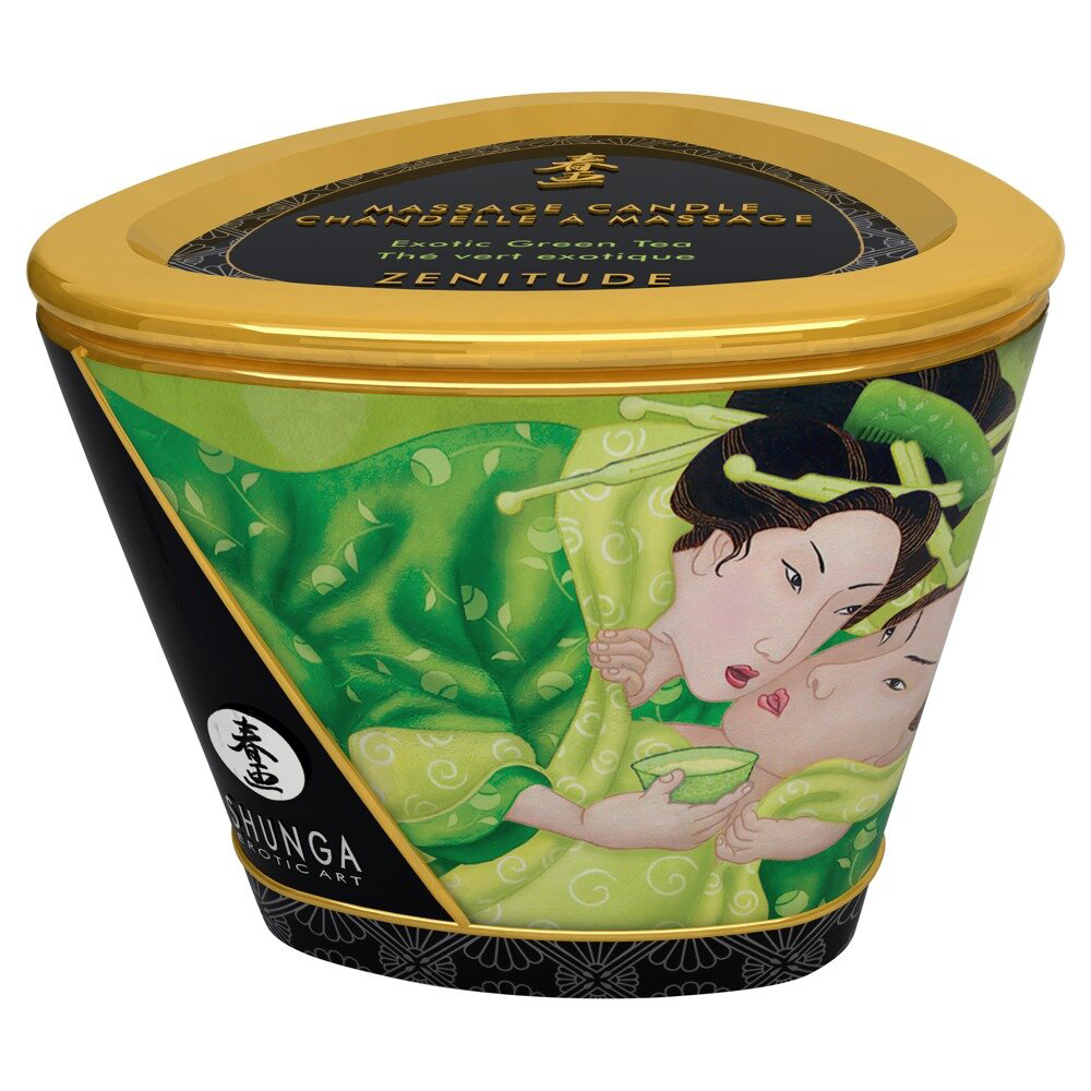 Shunga-Erotic Massage Candle Zenitude Green Tea