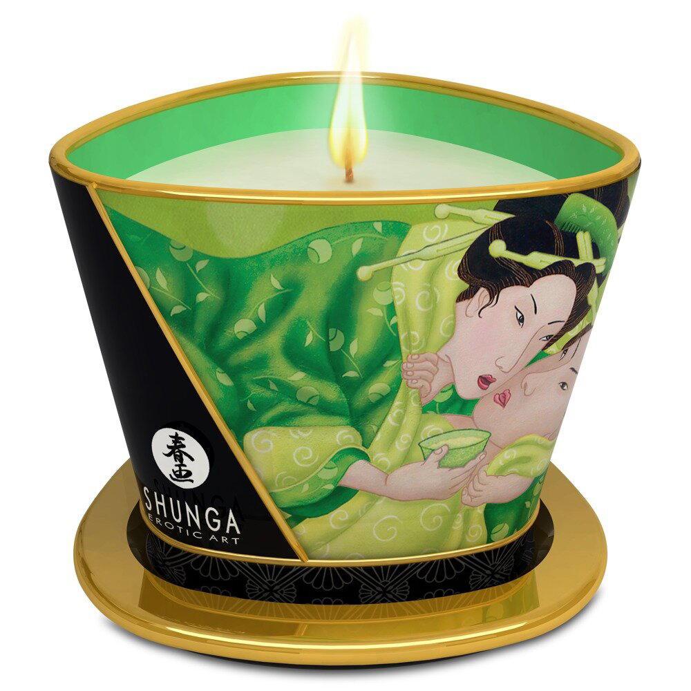 Shunga-Erotic Massage Candle Zenitude Green Tea
