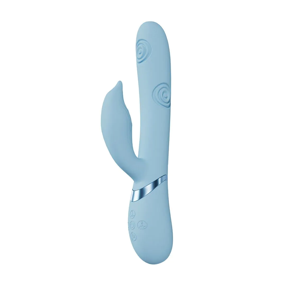Vive-Pallina - G-Spot Vibrating and Tapping Beads Clitoral Stimulator - Blue