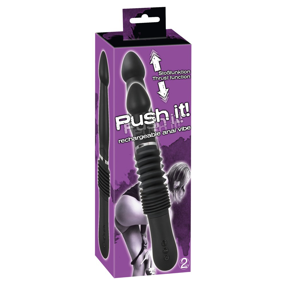 You 2 Toys-Push It! Analvibrator Met Stootfunctie